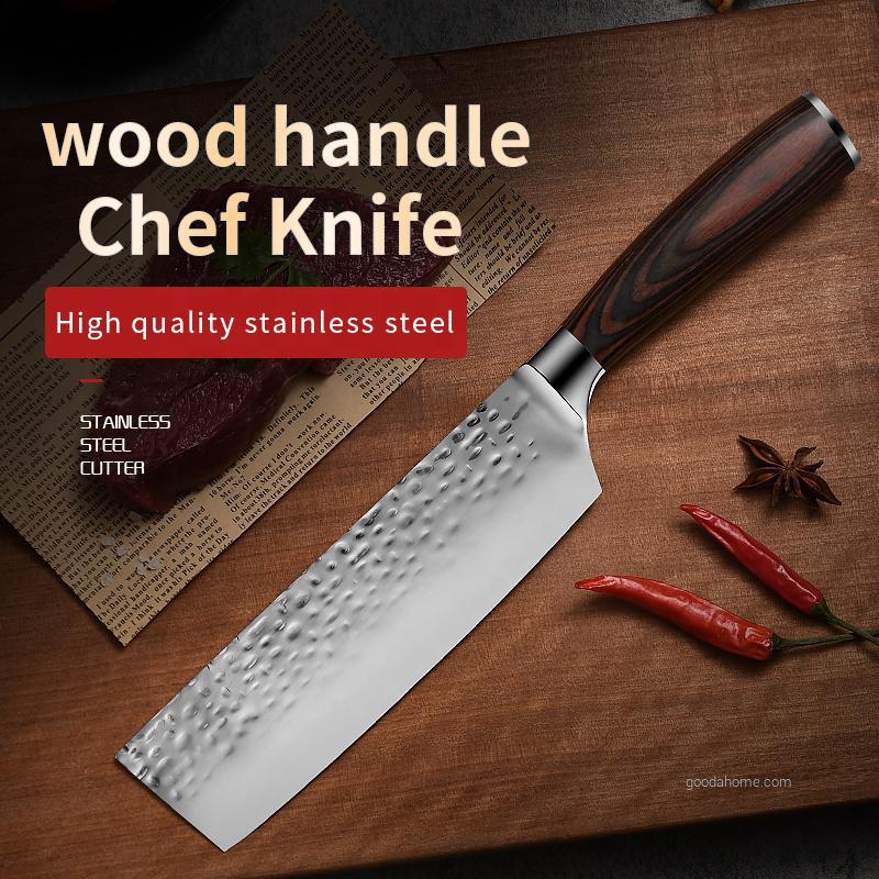 Набор из 3 кованых кухонных ножей из нержавеющей стали