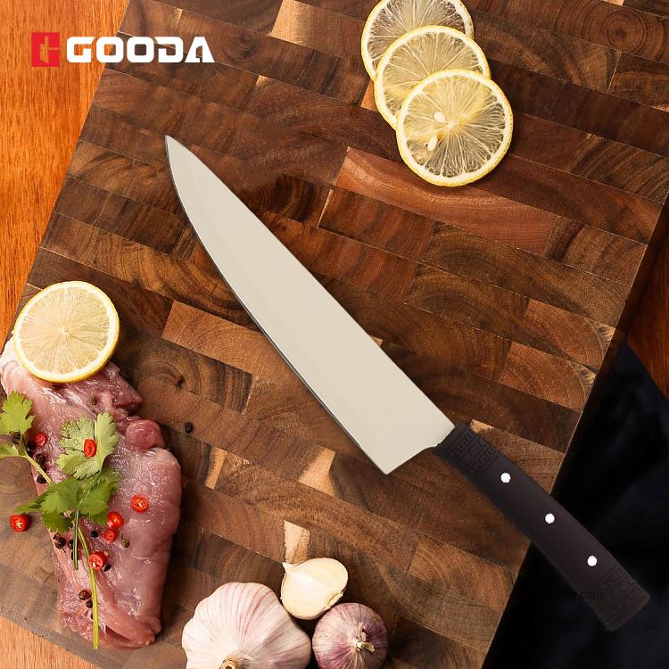 Набор кухонных ножей из 8 предметов с деревянной разделочной доской
